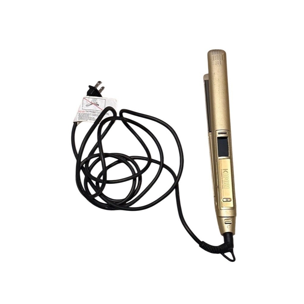 Kipozi Professional Flat Iron‎ Hair Straightener Gold Digital Display